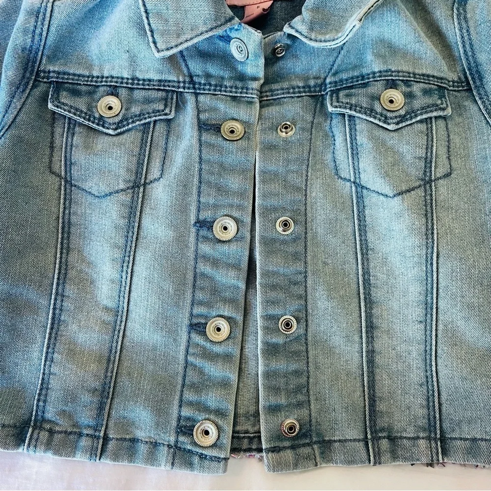 Squeeze Blue and Purple Jean Jacket with sequin Back